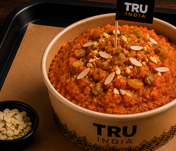 Warm gajar halwa