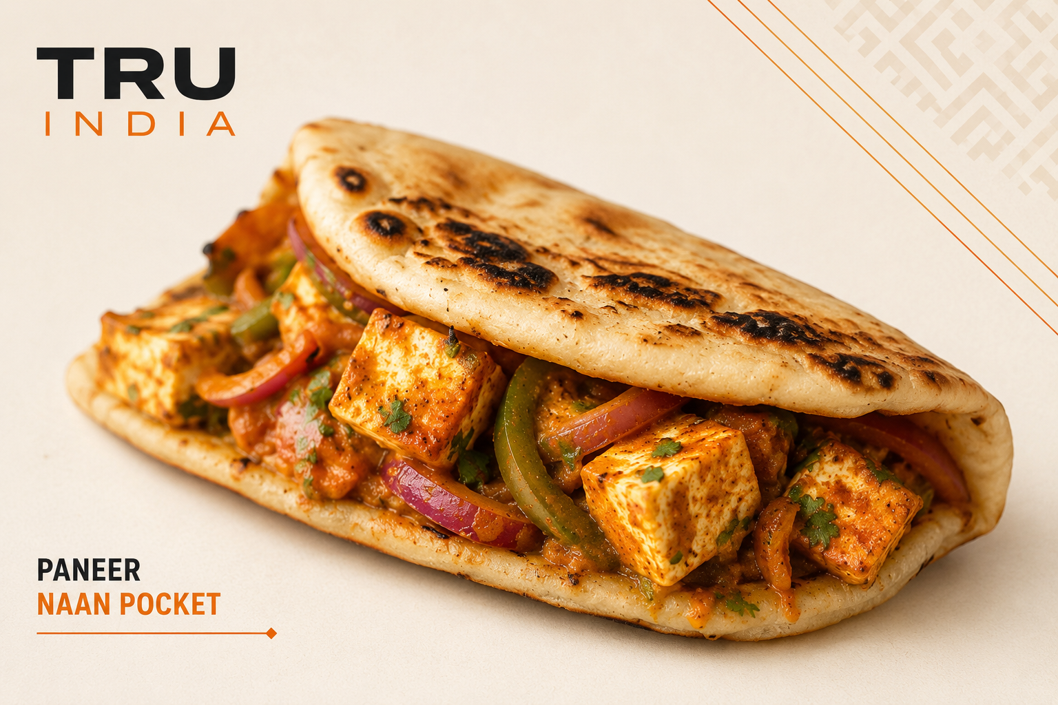Paneer tikka naan pocket